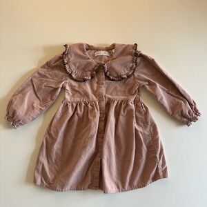 Zara Mauve Corduroy Dress Size 3T